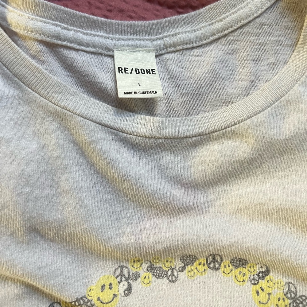 Re/Done NWOT 70s Loose “Smile” Tee - Picture 4 of 6